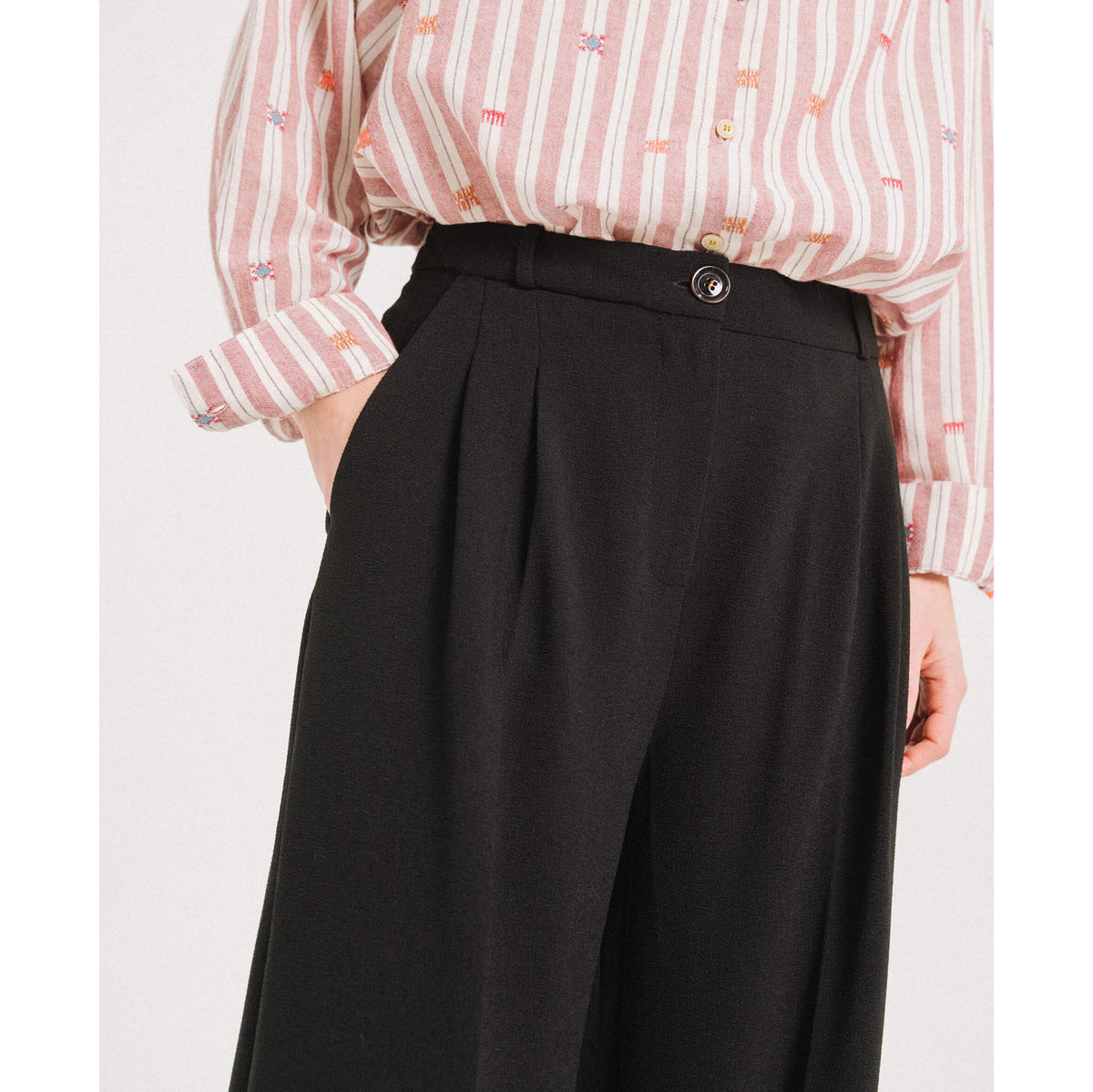 Pantalon crêpe "Upton Tribu" - Noir