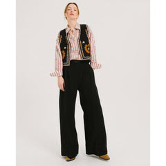 Pantalon crêpe "Upton Tribu" - Noir