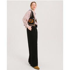 Pantalon crêpe "Upton Tribu" - Noir