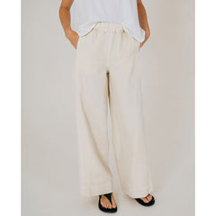 Pantalon wide "Carlo Radio" - Meringue