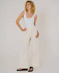 Pantalon wide "Carlo Radio" - Meringue