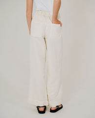 Pantalon wide "Carlo Radio" - Meringue