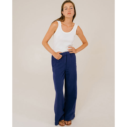 Pantalon loose "Carlo" - Myosotis
