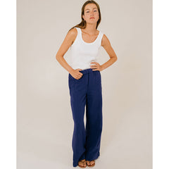 Pantalon loose "Carlo" - Myosotis