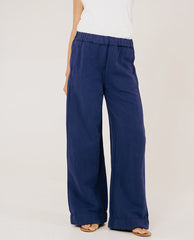 Pantalon wide "Carlo Radio" - Myosotis