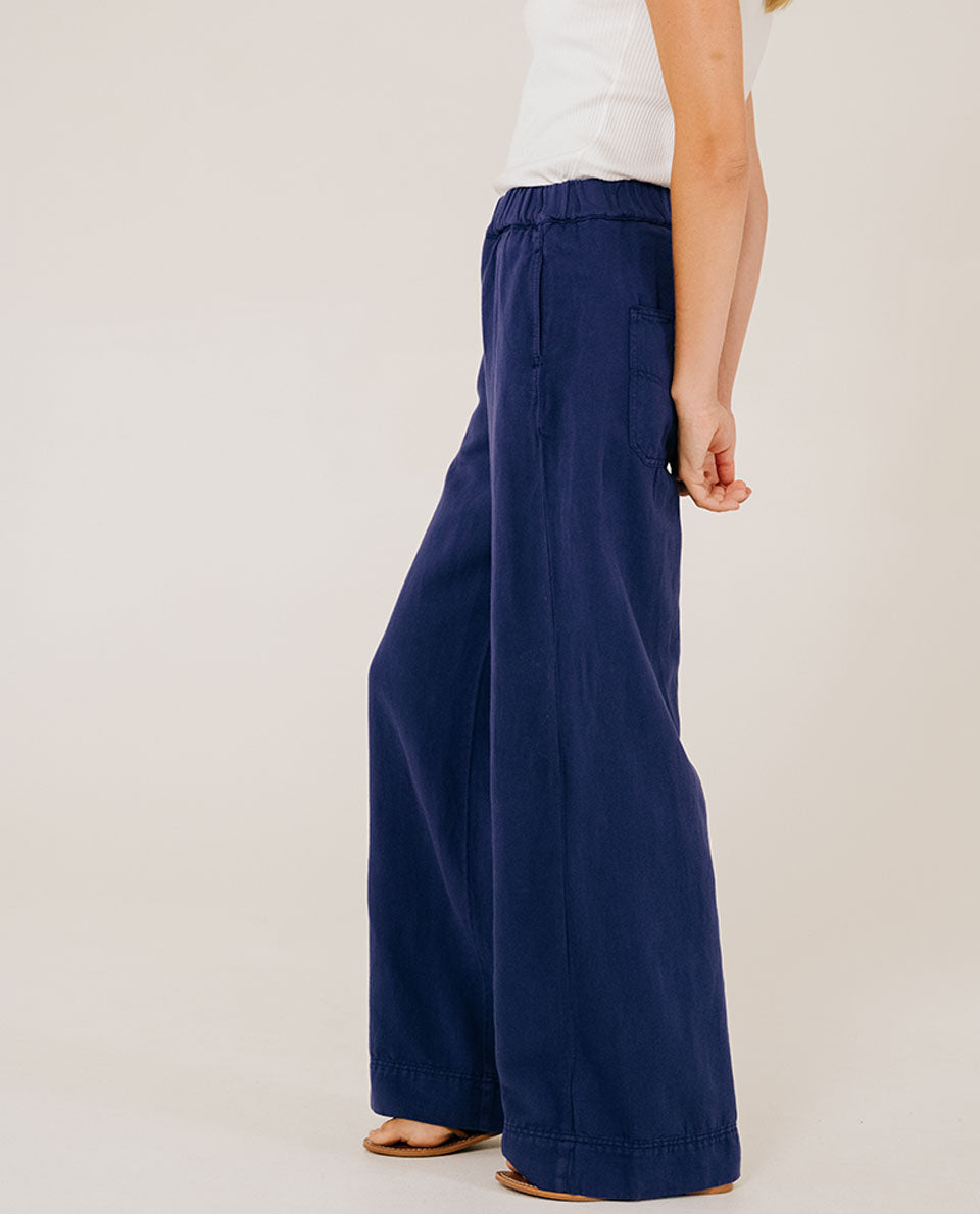 Pantalon loose "Carlo" - Myosotis