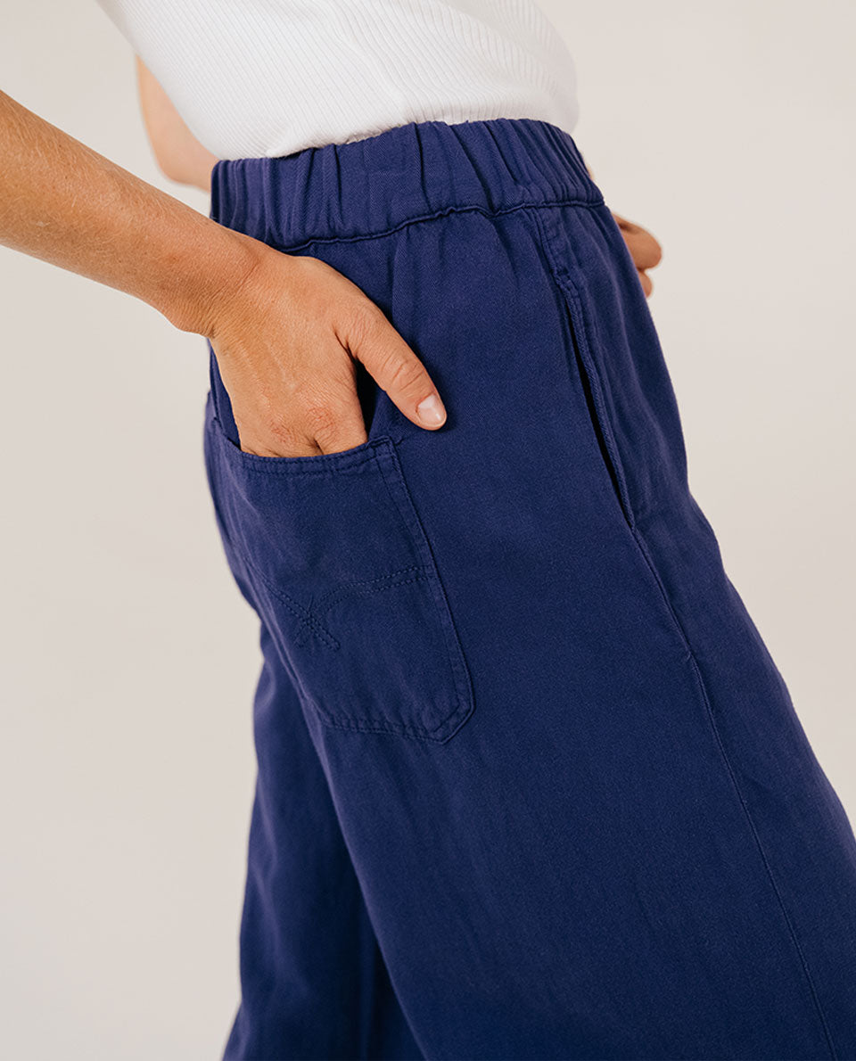 Pantalon loose "Carlo" - Myosotis