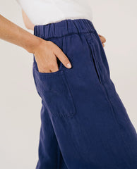 Pantalon wide "Carlo Radio" - Myosotis