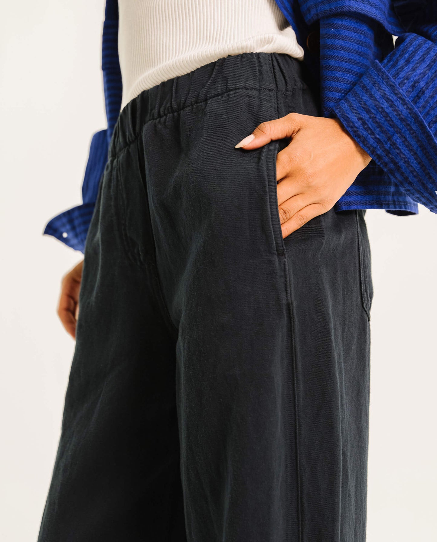 Pantalon loose "Carlo" - Carbone