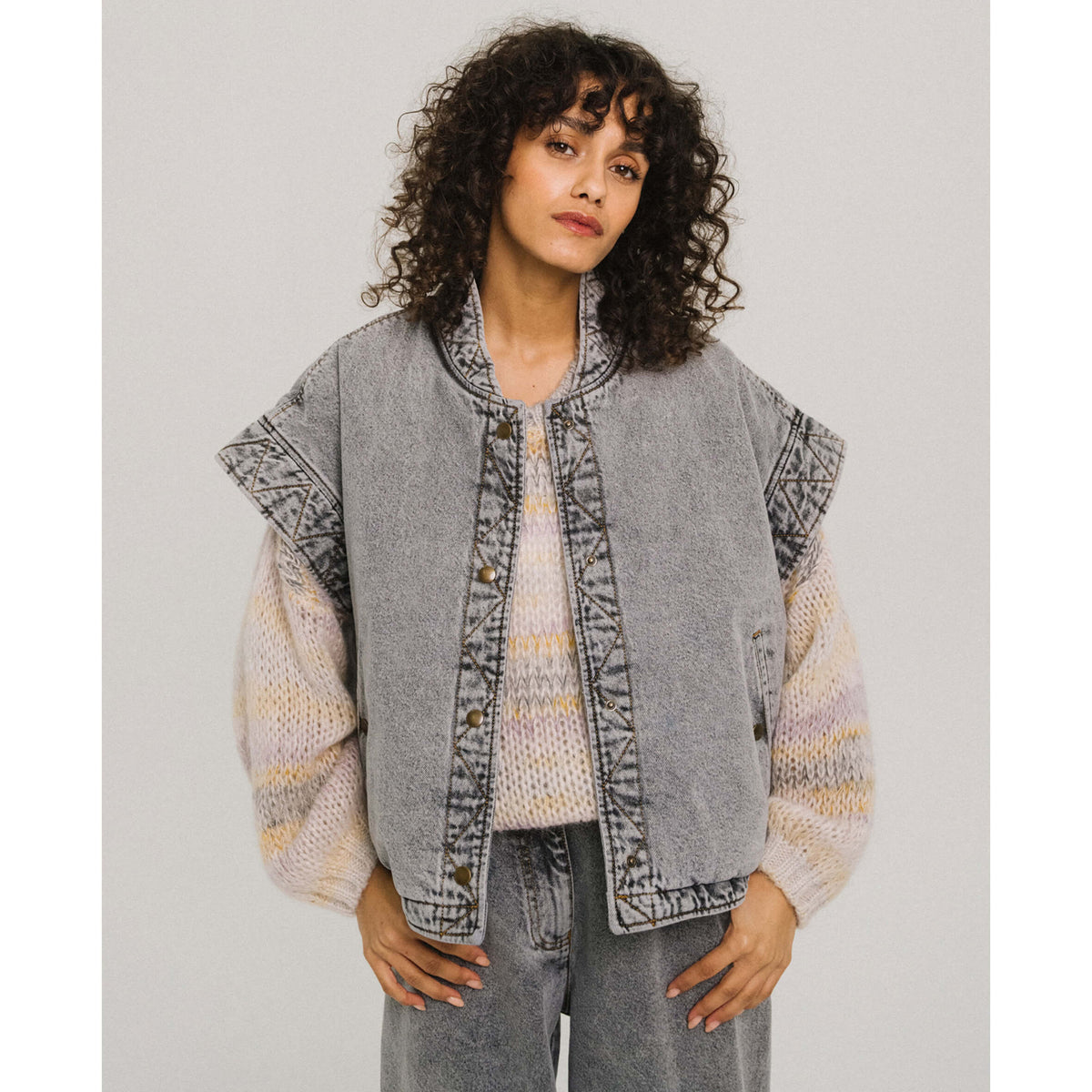 Blouson "Funky Movie" - Grey denim