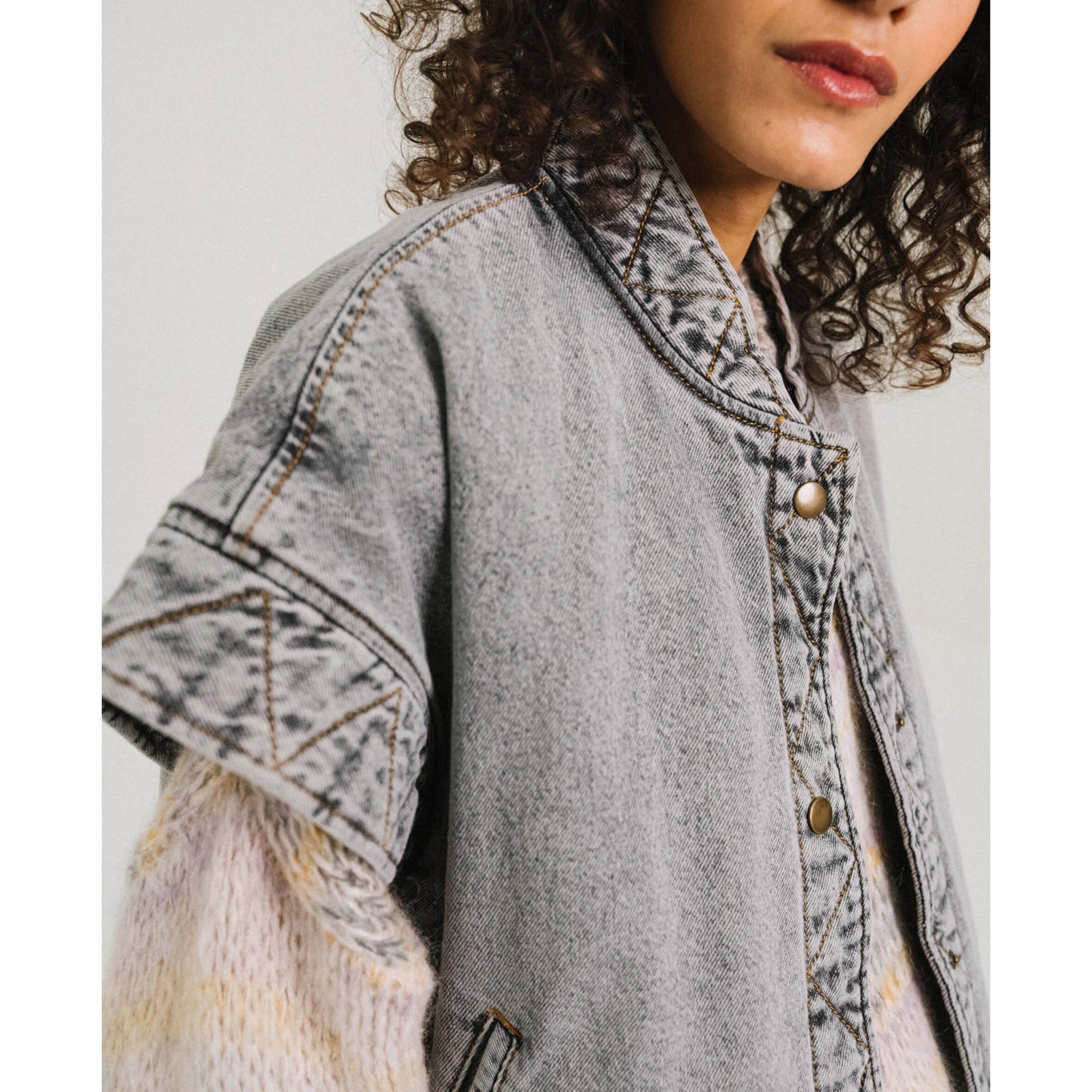Blouson "Funky Movie" - Grey denim