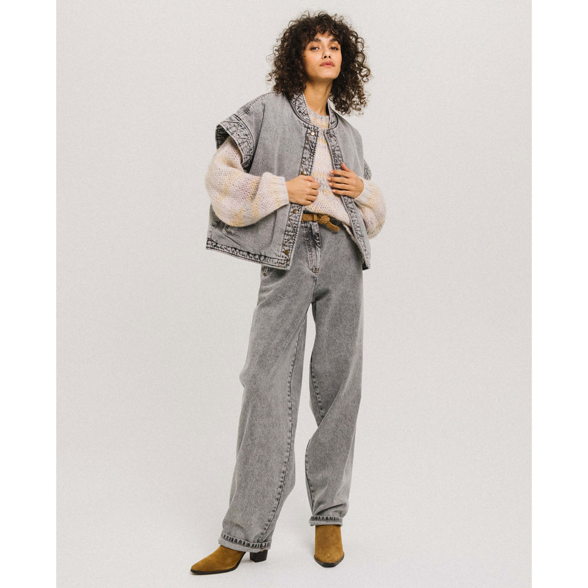 Blouson "Funky Movie" - Grey denim
