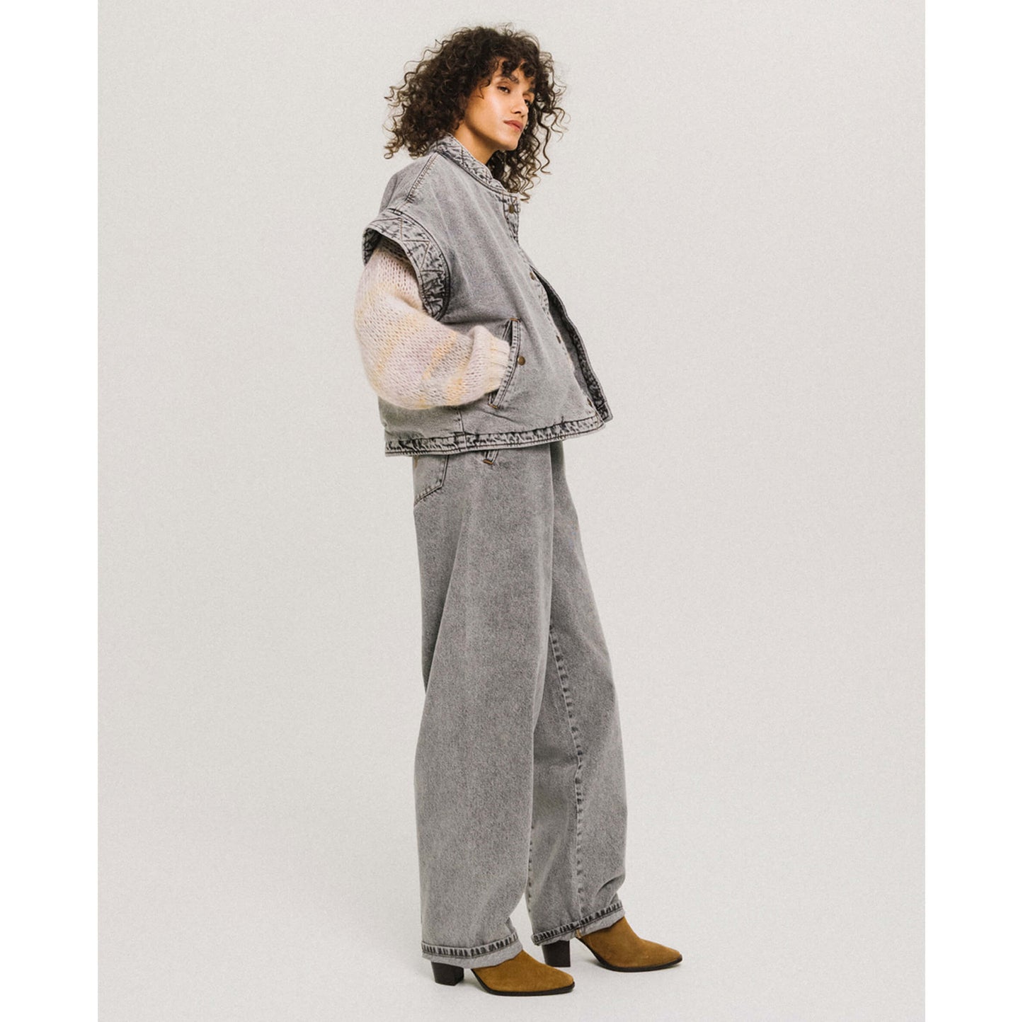 Blouson "Funky Movie" - Grey denim