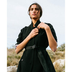 Veste crêpe "Etoile Tribu" - Noir