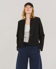 Veste crêpe "Curt Tribu" - Noir