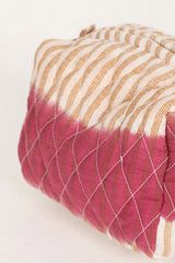 Trousse de toilette "Nissi" - Rayures framboise
