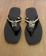 GUCCI sandales cuir & gros-grain (38)