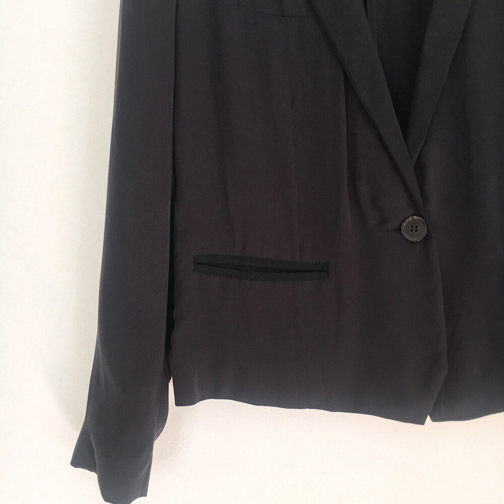 Veste revers satin Harlow NWT (2)