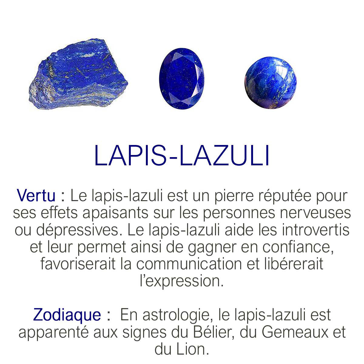 Bracelet-cordon "Dolly Multi" - Lapis Lazuli