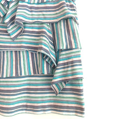 Tee ruffles jersey rayé NW (M)