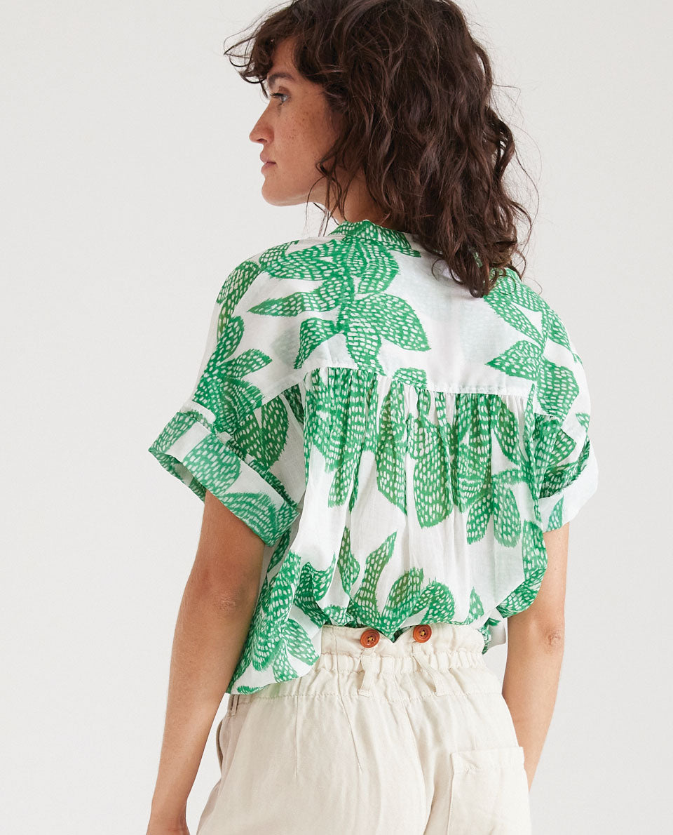 Blouse "Vicky Trooble" - Green