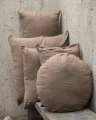 Coussin "Babys" Earth Colors lin lavé - Amande