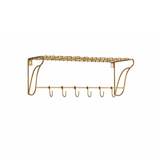 Petite étagère grillage à crochets