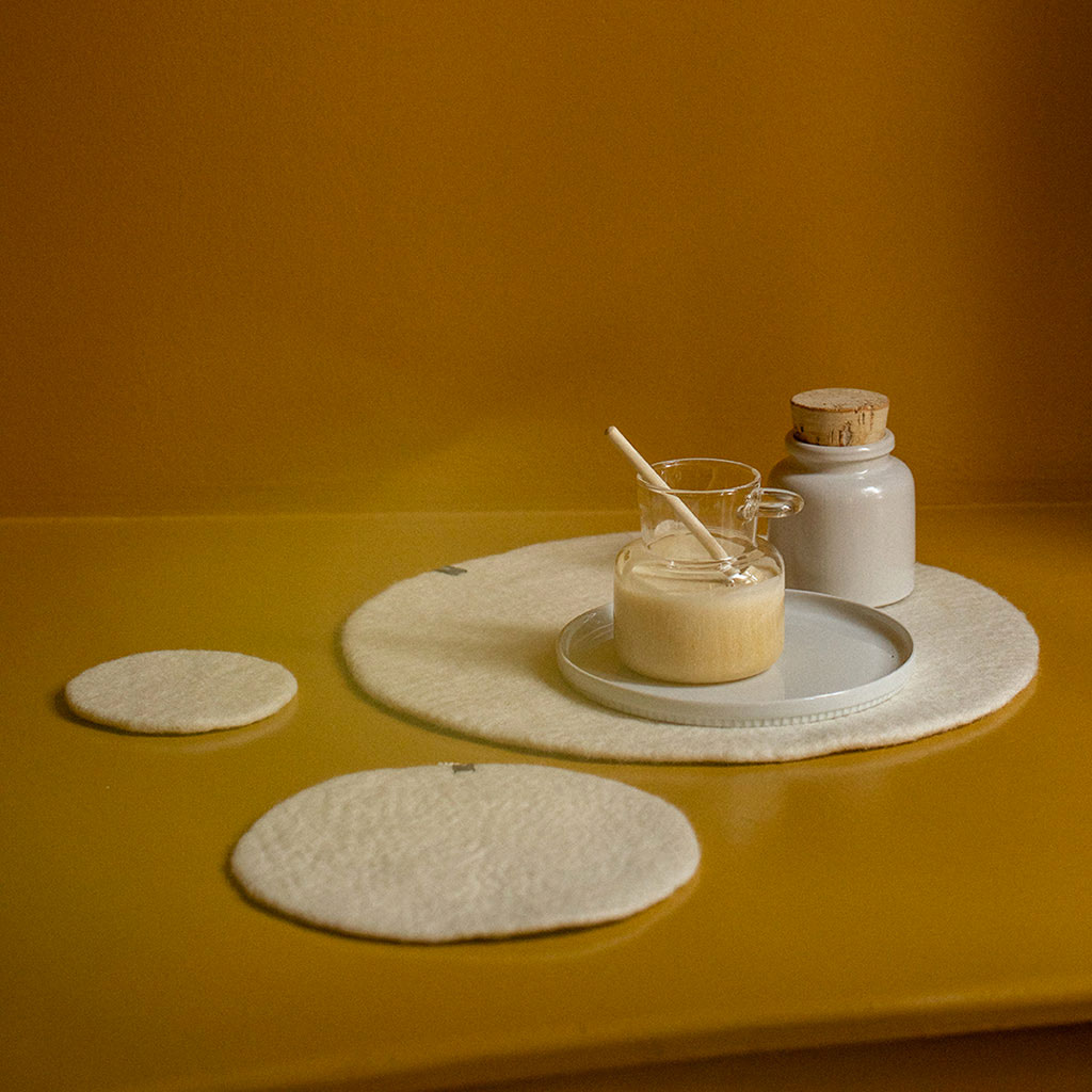 Pastille feutre M - Naturel
