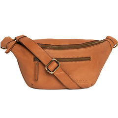Banane "Drew" cuir - Cognac