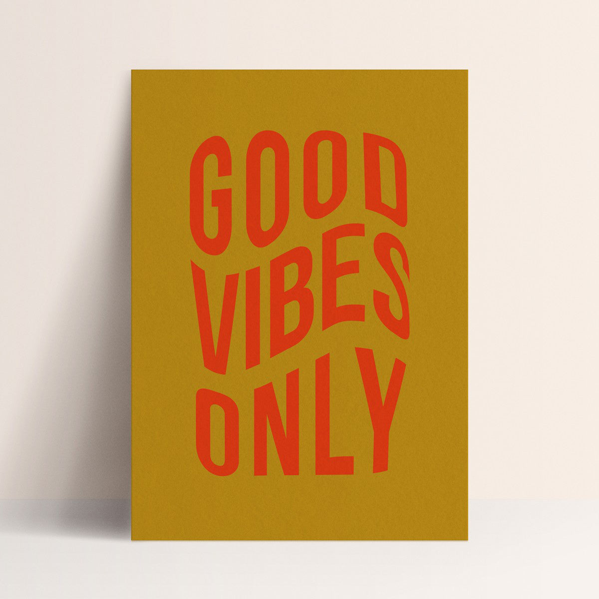 Affiche "Good Vibes Only Vintage"