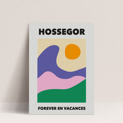 Affiche "Forever en vacances - Hossegor océan"