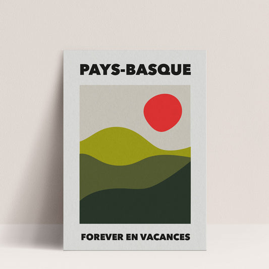 Affiche "Forever en vacances - Pays Basque"