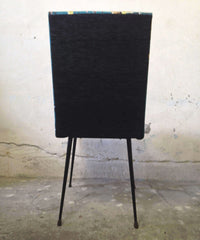 Vintage - Chaise 60s pieds compas - Émeraude